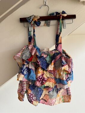 Sezane Multicolor Patchwork Camisole